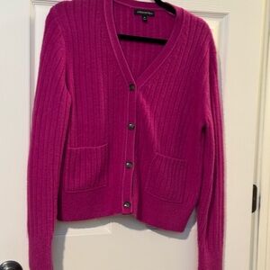 NWOT Banana Republic Fuchsia Cardigan Sweater